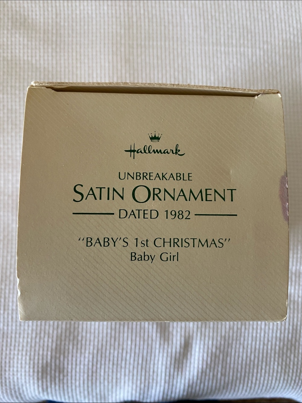 Hallmark 1982 Baby’s 1st Christmas Pink Keepsake Ornament OS - Picture 4 of 10